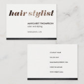 Haar Stylist/Salon Visitekaartje (Voorkant / Achterkant)