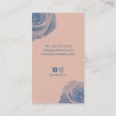 Haar Stylist  Schaar & Bloemblauw Salon Visitekaartje (Achterkant)