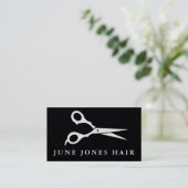 Haar Stylist Schaar Chique Barber CUSTOM Visitekaartje (Staand voorkant)