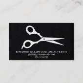 Haar Stylist Schaar Chique Barber CUSTOM Visitekaartje (Achterkant)