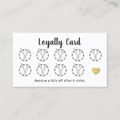 Haar Stylist-schaar en Gold Heart Salon Loyalty (Voorkant)