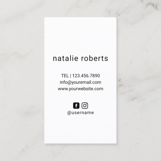 Haar Stylist Schaar & Hand Logo Salon Schattige Pe Visitekaartje (Achterkant)