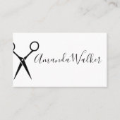 Haar stylist schaar | knippen visitekaartje (Voorkant)