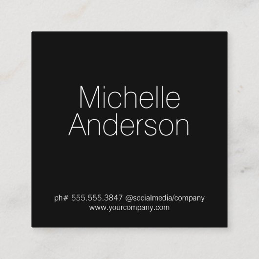 Haar stylist schaar Logo | Schoonheid van vrouwen Vierkante Visitekaartje (Achterkant)