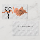 Haar Stylist-schaar | Moderne stijl Afsprakenkaartje (Voorkant / Achterkant)