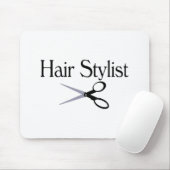 Haar Stylist-schaar Muismat (Met muis)
