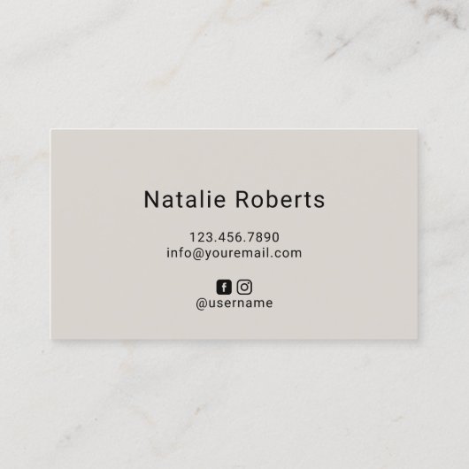 Haar Stylist Schoonheid Meisje Foto Zwart & Goud S Visitekaartje (Achterkant)