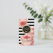 Haar Stylist Scissor & Comb Floral Appointment Afsprakenkaartje (Staand voorkant)