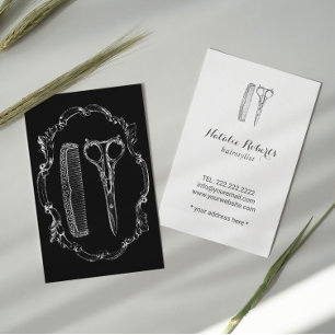 Haar Stylist Scissor & Comb illustratie Visitekaartje