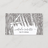 Haar Stylist Scissor & Hair illustration Salon Visitekaartje (Voorkant)