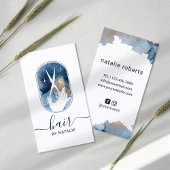 Haar Stylist Scissor & Hand Logo Salon Visitekaartje