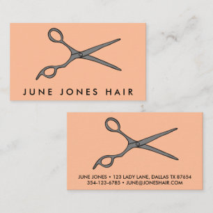 Haar Stylist Scissors Chic Line Drawing CUSTOM Visitekaartje