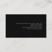 Haar Stylist Script Gray Pink Visitekaartje (Achterkant)