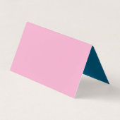 Haar Stylist Script Handschrift Trendy Gevouwen Visitekaartje (Achterkant)