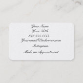 Haar Stylist Shears Visitekaartje (Achterkant)