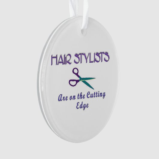 Haar Stylist snijkant Ornament (voorkant)