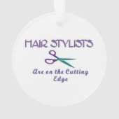 Haar Stylist snijkant Ornament (achterkant)