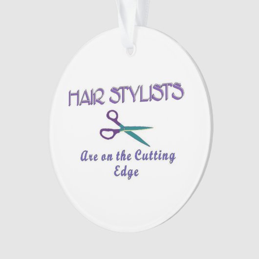 Haar Stylist snijkant Ornament (voorkant)