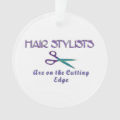 Haar Stylist snijkant Ornament (voorkant)