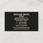 Haar Stylist Stijlvolle Elegantie Visitekaartje (Achterkant)