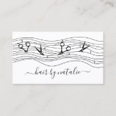 Haar Stylist stromende schaar Beauty Salon Visitekaartje (Voorkant)