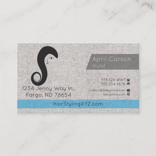 Haar Stylist Studio Custom visitekaartje (Voorkant)