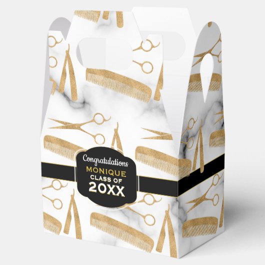Haar Stylist Tools Graduation Party Bedankdoosjes (Geopend)