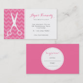 Haar Stylist Visitekaartjes Modern Afsprakenkaartje (Voorkant / Achterkant)