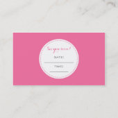 Haar Stylist Visitekaartjes Modern Afsprakenkaartje (Achterkant)