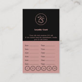 Haar Stylist Zwart & Toscane Afspraak & Klantenkaartje (Achterkant)