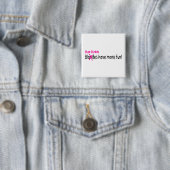 Haar Stylists heeft meer plezier Vierkante Button 5,1 Cm (In situ)