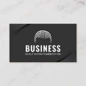 Haar Tattoo Scalp Micro-pigmentatie Modern Black Visitekaartje (Voorkant)