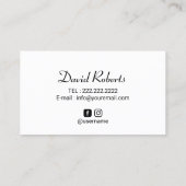 Haar Tattoo Scalp Micropigmentation Professional Visitekaartje (Achterkant)