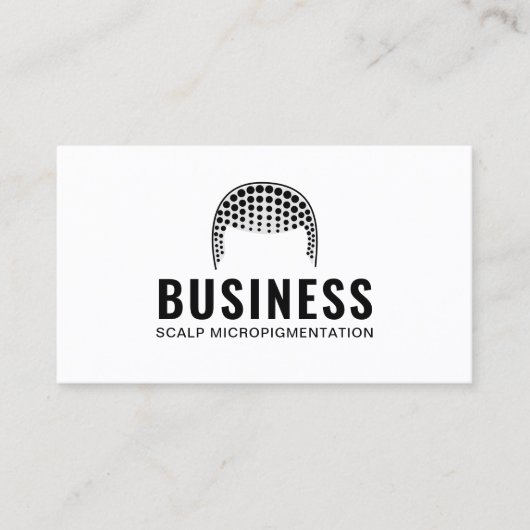 Haar Tattoo Scalp Micropigmentation Professional Visitekaartje (Voorkant)