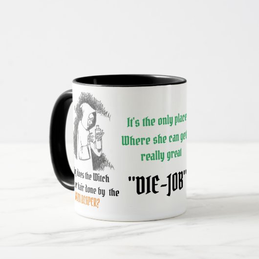 Haar te verven voor Mok (Voorkant links)