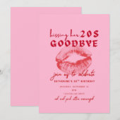 Haar twintiger jaren gedag zeggen kaart (Voorkant / Achterkant)