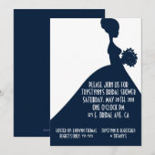 HAAR uitnodiging - NAVY (Voorkant / Achterkant)