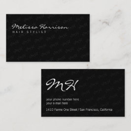 Haar unieke aantrekkelijke moderne professionele g visitekaartje