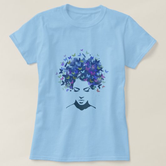 Haar van Butterflies T-Shirt (Design voorkant)