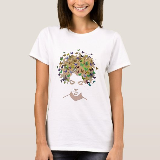 Haar van Butterflies T-Shirt (Voorkant)