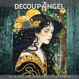 Haar van de Aarde - Decoupage - Tissuepapier