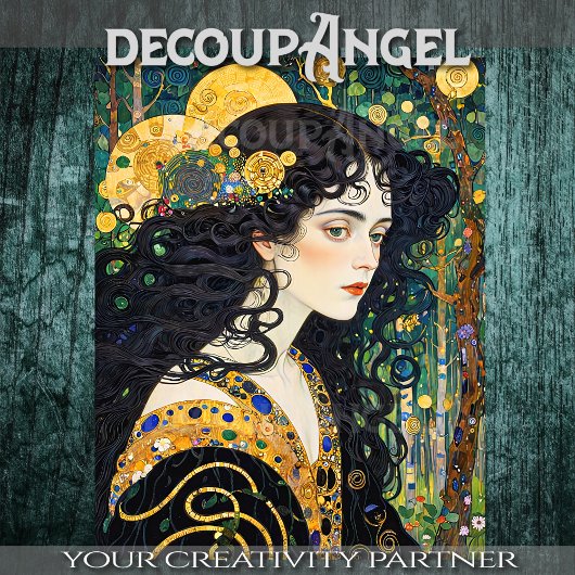 Haar van de Aarde - Decoupage - Tissuepapier