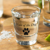 Haar van de Dog Paw Print Shot Glas