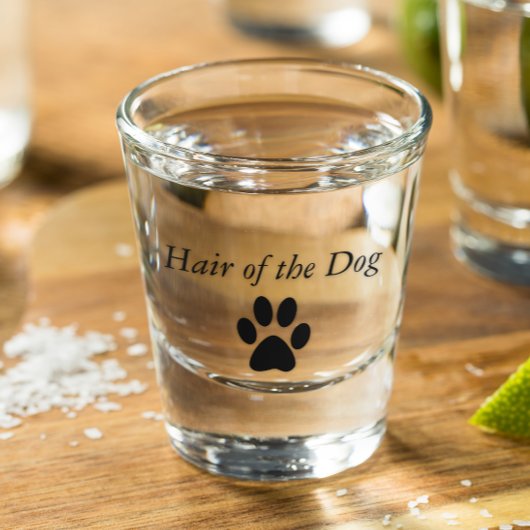 Haar van de Dog Paw Print Shot Glas