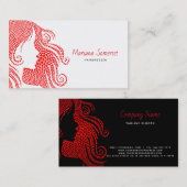 Haar van de harten visitekaartje (Voorkant / Achterkant)