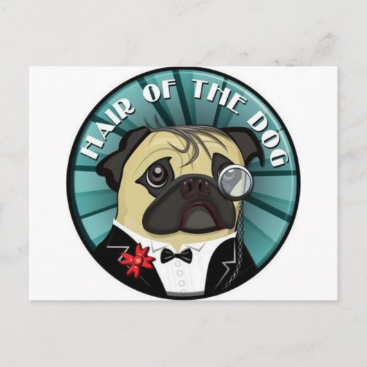 Haar van de hond briefkaart (Voorkant)