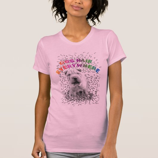 Haar van de hond-dames T-Shirt (Voorkant)
