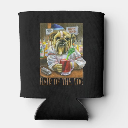 Haar van de hond (Hangover Help) Blikjeskoeler (Achterkant)