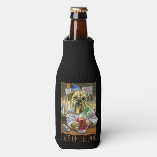 Haar van de hond (Hangover Help) Flesjeskoeler (Fles Voorkant)