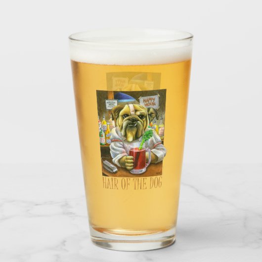 Haar van de hond (Hangover Help) Glas (Voorkant gevuld)